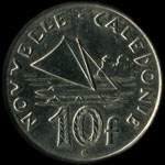 Nouvelle-Cal�donie - pi�ce de 10 francs de 2006 � 2018 R�publique Fran�aise I.E.O.M. - revers