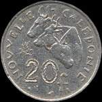 Nouvelle-Caldonie - pice de 20 francs de 1972  2005 Rpublique Franaise I.E.O.M. - revers