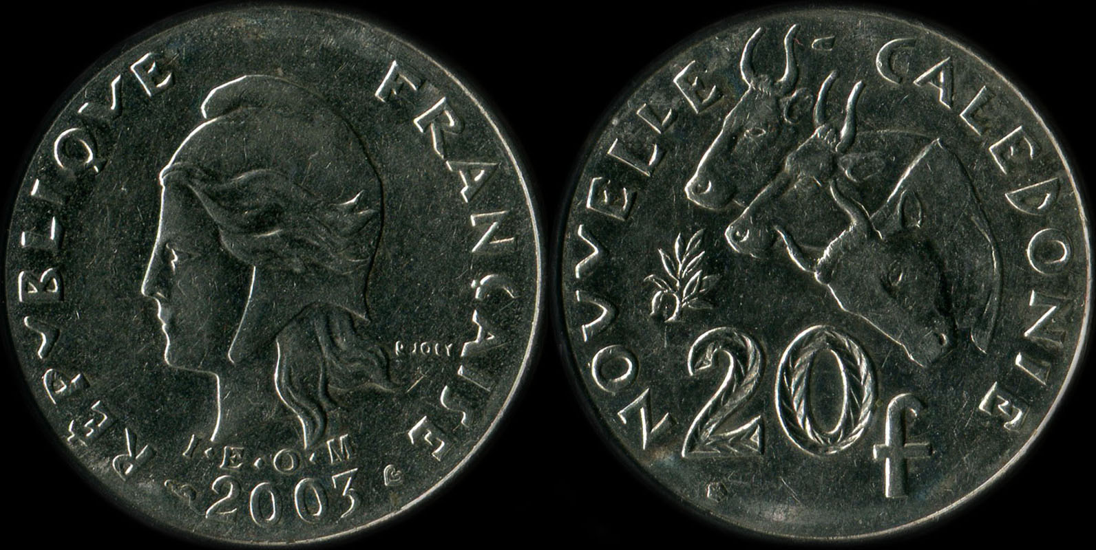 Pièce de 20 francs 2003 Nouvelle-Calédonie