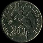 Nouvelle-Cal�donie - pi�ce de 20 francs de 2006 � 2018 R�publique Fran�aise I.E.O.M. - revers