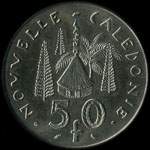 Nouvelle-Cal�donie - pi�ce de 50 francs de 1972 � 2006 R�publique Fran�aise I.E.O.M. - revers