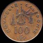 Nouvelle-Cal�donie - pi�ce de 100 francs de 1976 � 2005 R�publique Fran�aise I.E.O.M. - revers