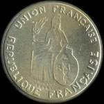 Nouvelle-Cal�donie - pi�ce de 1 franc 1948 Essai de Andr� Rivaud - avers