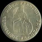 Nouvelle-Caldonie - pice de 2 francs 1948 Essai de Andr Rivaud - avers