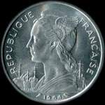 Pièce de 5 francs 1964 - Archipel des Commores - avers