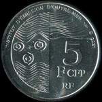 Territoires fran�ais du Pacifique - Institut d'Emission d'Outre-Mer - pi�ce de 5 francs CFP 2021 - revers