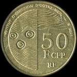 Territoires fran�ais du Pacifique - Institut d'Emission d'Outre-Mer - pi�ce de 50 francs CFP 2021 - revers