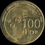 Territoires fran�ais du Pacifique - Institut d'Emission d'Outre-Mer - pi�ce de 100 francs CFP 2022 - revers