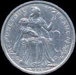 Polynésie - pièce de 1 franc 1994 Polynésie française I.E.O.M. - avers
