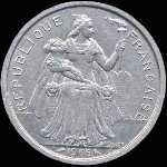 Polynésie - pièce de 2 francs 1965 Polynésie française - avers