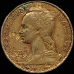 Pièce de 10 francs 1955 République française - Réunion - avers