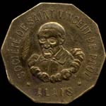 Jeton de n�cessit� sans valeur indiqu�e �mis par la Soci�t� de Saint Vincent de Paul � Alais - Al�s (30100 - Gard) - avers