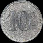 Jeton de n�cessit� de 10 centimes �mis par le Grand Caf� Ponti� - Albi (81000 - Tarn) - revers