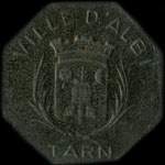 Jeton de nécessité de 5 centimes émis par la Ville d'Albi (81000 - Tarn) - avers