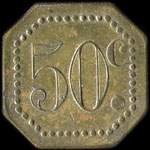 Jeton 50 centimes �mis par la Compagnie des Sapeurs-Pompiers de la Ville d'Algrange (57440 - Moselle) - revers
