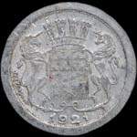 Jeton de nécessité de 10 centimes émis en 1921 par la Chambre de Commerce d'Amiens (80000 - Somme) - avers