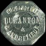 Jeton de 2 &frac12; centimes �mis par la Boulangerie Duranton � Andr�zieux - Andr�zieux-Bouth�on (42160 - Loire) - avers