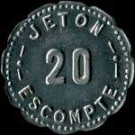 Jeton de n�cessit� de 20 centimes �mis par le Comptoir Savoyard � Annecy (74000 - Haute-Savoie) - revers