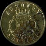 Jeton de n�cessit� de 10 centimes �mis en 1918 par l'Union Commerciale et Industrielle d'Annonay (07100 - Ard�che) - avers