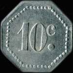 Jeton de n�cessit� de 10 centimes �mis par la Cantine des Vaux-de-V�re � Athis-de-l'Orne (61430 - Orne) - revers