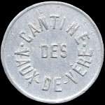 Jeton de n�cessit� de 25 centimes �mis par la Cantine des Vaux-de-V�re � Athis-de-l'Orne (61430 - Orne) - revers