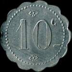 Jeton de n�cessit� de 10 centimes �mis par la Droguerie Laugier � Avignon (84000 - Vaucluse) - revers
