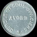 Jeton de n�cessit� de 10 centimes �mis par les Cantines Scolaires de la Ville Avord (18520 - Cher) - avers