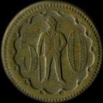 Jeton anonyme de 50 centimes avec un homme en costume - avers