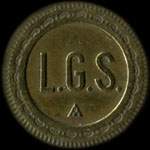 Jeton de nécessité à localiser L.G.S. 20 centimes - avers