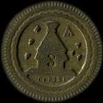 Jeton anonyme de 15 centimes avec une ruche - avers