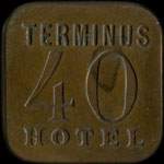 Jeton Terminus Hôtel - 40 centimes - avers