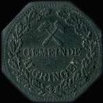 Jeton de n�cessit� de 5 pfennig �mis par Gemeinde Algringen pendant l'occupation allemande - avers