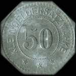 Jeton de n�cessit� de 50 pfennig �mis par Gemeinde Algringen pendant l'occupation allemande - revers