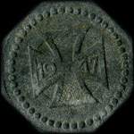 Jeton de n�cessit� de 50 pfennig �mis en 1917 par Stadt Diedenhofen (57100 - Thionville) pendant l'occupation allemande - avers