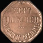 Jeton de n�cessit� Gleich zehn centimes - 2&nbsp;sous (octogonal) �mis par le Fort Illkirch � Illkirch-Graffenstaden (67400 - Bas-Rhin) - revers