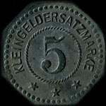 Jeton de n�cessit� de 5 pfennig �mis par Gemeinde Merlenbach (Merlebach - 57800 - Moselle) - revers