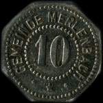 Jeton de n�cessit� de 10 pfennig �mis par Gemeinde Merlenbach (Merlebach - 57800 - Moselle) - avers