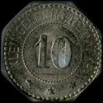 Jeton de n�cessit� de 10 pfennig �mis par Gemeinde Merlenbach (Merlebach - 57800 - Moselle) - revers