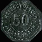 Jeton de n�cessit� de 50 pfennig 1917 �mis par Kriegsnotgeld - Merlenbach (Merlebach - 57800 - Moselle) - revers