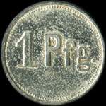 Jeton de n�cessit� de 1 pfennig �mis par Bouvier � Oldingen (68480 - Oltingue) pendant l'occupation allemande - revers