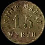 Jeton de n�cessit� de 15 pfennig �mis comme Hofgut � St.Georg & St.Martin (Saint-Georges - Moselle) - revers