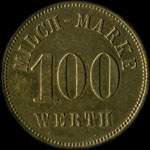 Jeton de n�cessit� de 100 pfennig �mis comme Hofgut � St.Georg & St.Martin (Saint-Georges - Moselle) - revers