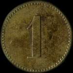 Jeton de n�cessit� de 1 pfennig type 1 �mis par Conservenfabrik Schiltigheim (67300 - Bas-Rhin) - revers