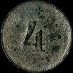 Jeton de n�cessit� de 4 pfennig type 2 �mis par Conservenfabrik Schiltigheim (67300 - Bas-Rhin) - revers