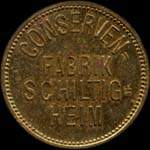 Jeton de n�cessit� de 10 pfennig type 2 �mis par Conservenfabrik Schiltigheim (67300 - Bas-Rhin) - avers