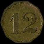 Jeton de n�cessit� de 12 pfennig type 3 �mis par Conservenfabrik Schiltigheim (67300 - Bas-Rhin) - revers
