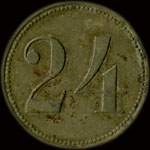 Jeton de n�cessit� de 24 pfennig �mis par Central (Caf� Central, Schlossplatz 121) � Zabern (Saverne) - revers