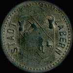 Jeton de n�cessit� de 10 pfennig type 1 �mis comme Kleingeldersatzmarke - Stadt Zabern � Zabern (Saverne) - avers