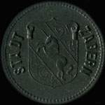 Jeton de n�cessit� de 50 pfennig �mis comme Kleingeldersatzmarke - Stadt Zabern � Zabern (Saverne) - avers