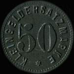 Jeton de n�cessit� de 50 pfennig �mis comme Kleingeldersatzmarke - Stadt Zabern � Zabern (Saverne) - revers
